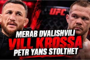 Merab Dvalishvili och Petr Yan ansikte mot ansikte