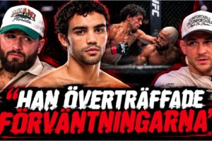 Payton Talbott efter segern mot Deiveson Figueiredo pa UFC 332