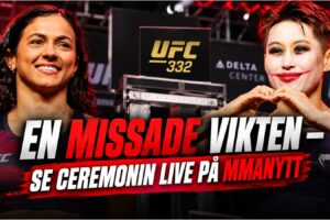 UFC 332 officiell invagning i Salt Lake City