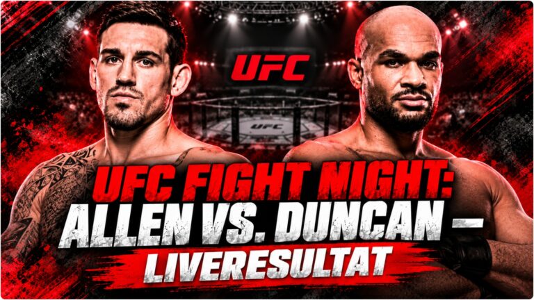 UFC Fight Night Allen vs Duncan matchkort och liveresultat