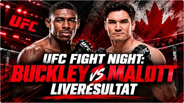 UFC-affisch med Joaquin Buckley och Mike Malott